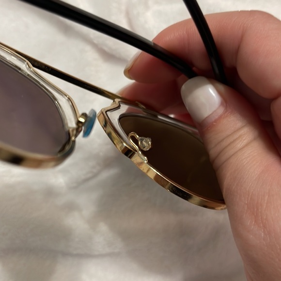 CHRISTIAN DIOR SO REAL SUNGLASSES GOLD - Picture 11 of 11